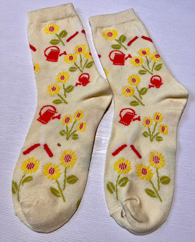 Gardening Crew Sock - Yellow | Hori Hori