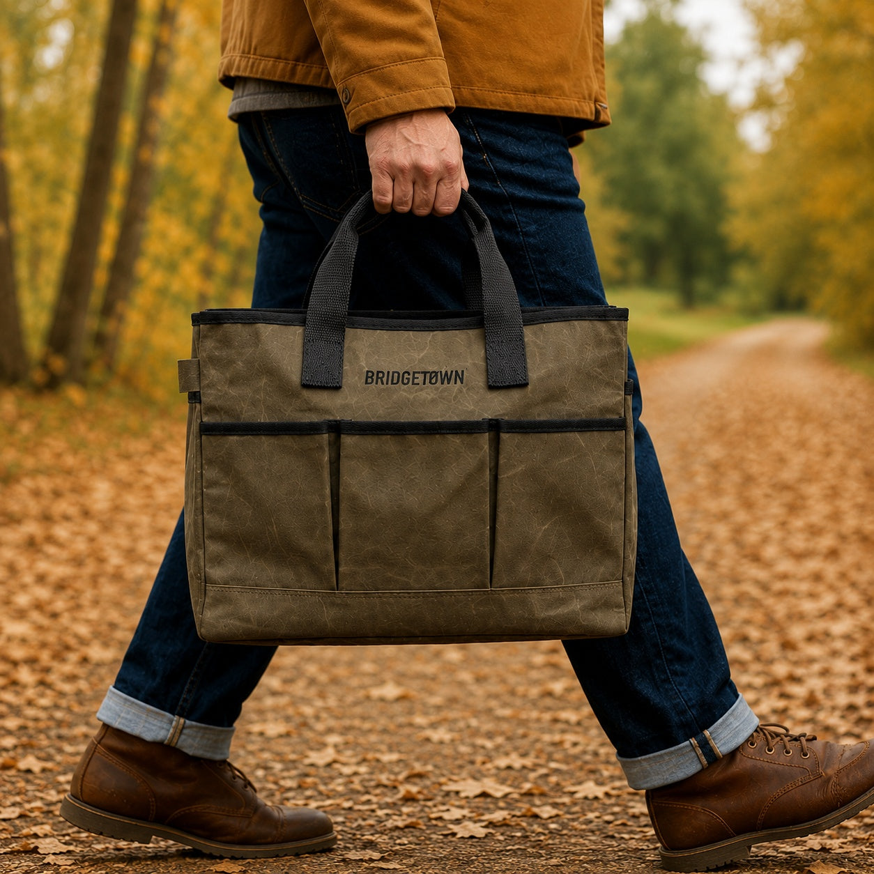 Waxed Canvas Deluxe Garden Tote
