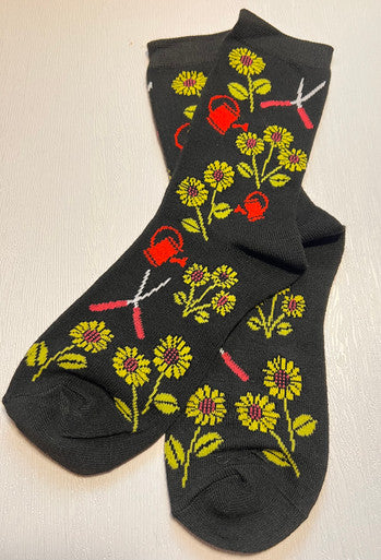 Hori Hori | Gardening Crew Sock - Yellow, Durable & Cozy
