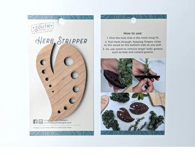 Herb Stripper - Solid Walnut | Hori Hori Garden Tools
